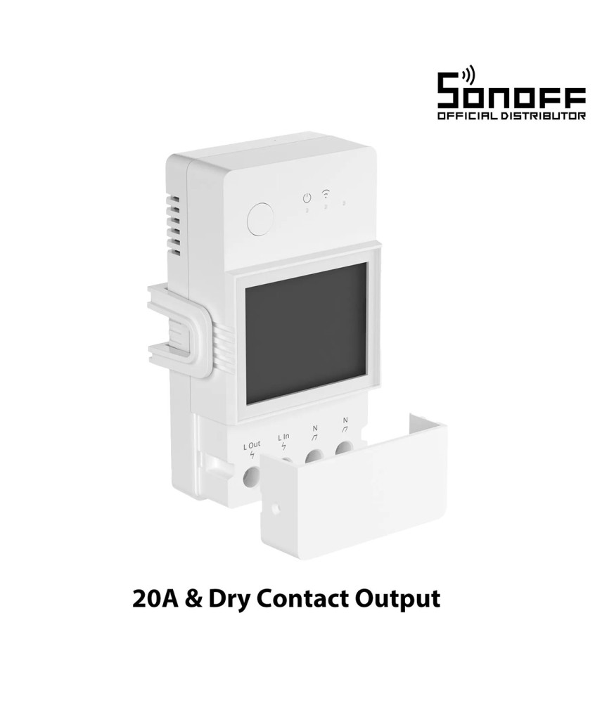 GloboStar® 80080 SONOFF POW Elite POWR320D Smart WiFi Real Time Power Consumption AC 100-240V MAX 20A